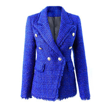 Load image into Gallery viewer, Royal Blue Tweed Blazer
