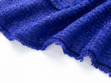 Load image into Gallery viewer, Royal Blue Tweed Blazer
