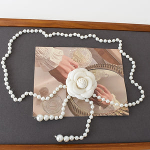 Pearl Waist Chain Flower Belt