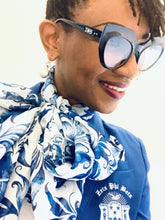 Load image into Gallery viewer, Zeta Phi Beta Fashion Floral Lightweight Scarf ZPB - Simply Dovely

