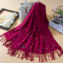 Load image into Gallery viewer, Cashmere Pearl Scarves
