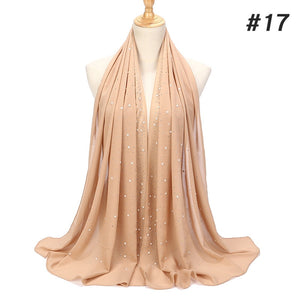 Chiffon Pearls and Rhinestones Scarves