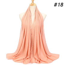 Load image into Gallery viewer, Chiffon Pearls and Rhinestones Scarves
