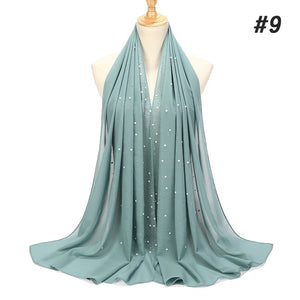 Chiffon Pearls and Rhinestones Scarves