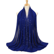 Chiffon Pearls and Rhinestones Scarves