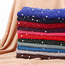 Load image into Gallery viewer, Chiffon Pearls and Rhinestones Scarves
