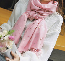 Load image into Gallery viewer, Cashmere Pearl Scarves
