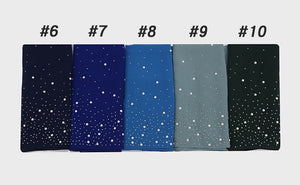 Chiffon Pearls and Rhinestones Scarves