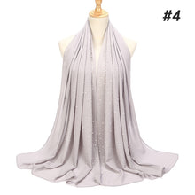 Load image into Gallery viewer, Chiffon Pearls and Rhinestones Scarves
