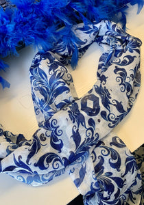 Zeta Phi Beta Fashion Floral Lightweight Scarf ZPB - Simply Dovely