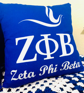 Zeta Phi Beta Decorative Square Pillow Case Cover - Simply Dovely
